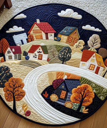 Mystic Rise Quilted Round Mat
