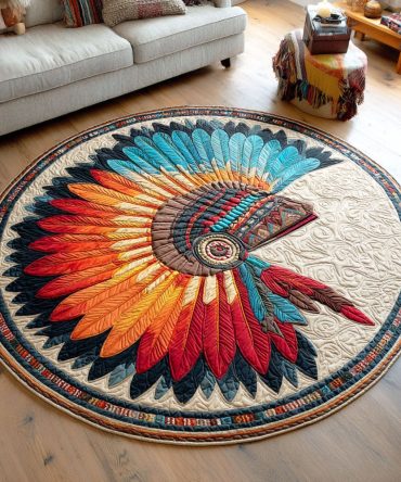 Mystic Weave Quilted Round Mat