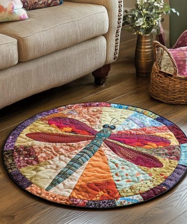 Mystic Wings Quilted Round Mat