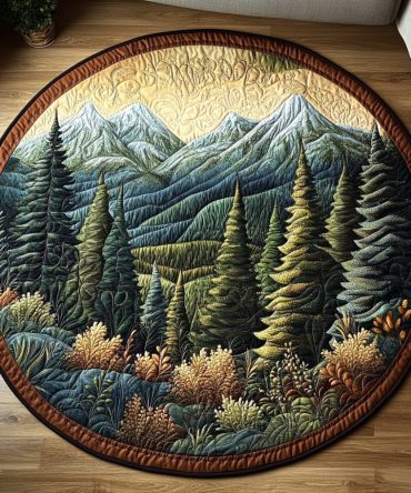 Mystic Woods Quilted Round Mat