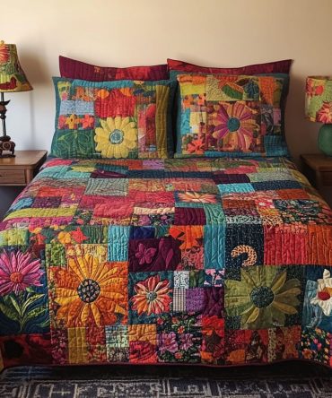 Mystical Gypsy 3-Piece Quilted Bedding Set