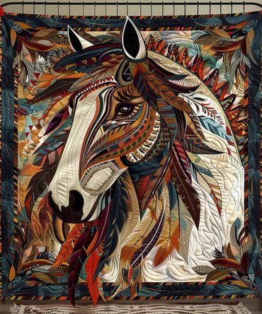Mustang Mystique Quilted Blanket