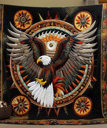 Native Majesty Eagle Quilted Blanket