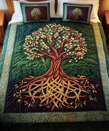 Nature Harmony 3-Piece Quilted Bedding Set