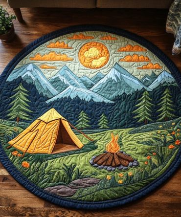 Nature Hideaway Quilted Round Mat