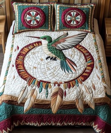 Nature Jewel 3-Piece Quilted Bedding Set