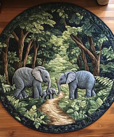 Nature Pulse Quilted Round Mat