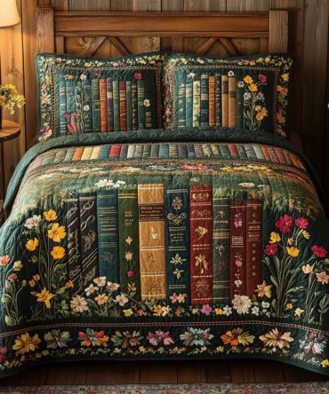 Nature Reads 3-Piece Quilted Bedding Set