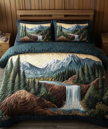 Nature Rest 3-Piece Quilted Bedding Set