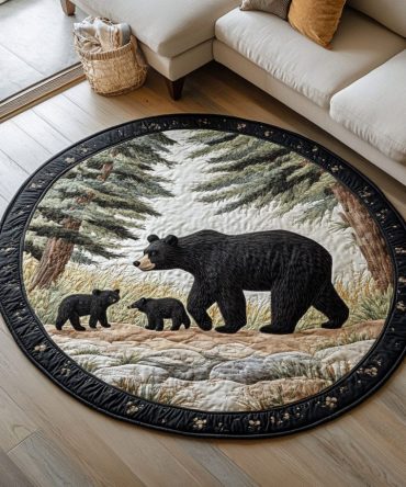 Nature Strength Quilted Round Mat