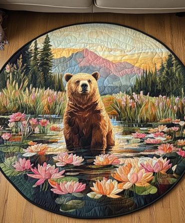 Nature Stroll Quilted Round Mat