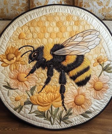 Nectar Circle Quilted Round Mat