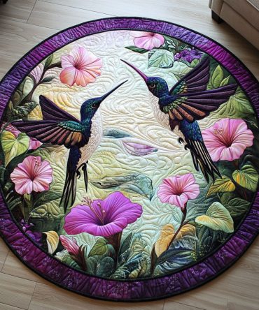 Nectar Garden Quilted Round Mat