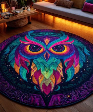 Neon Vision Quilted Round Mat