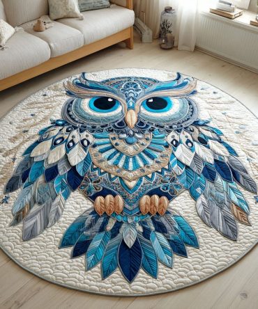 Night Perch Quilted Round Mat
