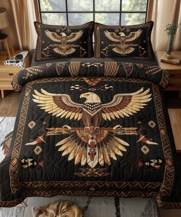 Noble Eagle 3-Piece Quilted Bedding Set
