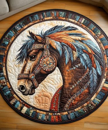 Noble Path Quilted Round Mat