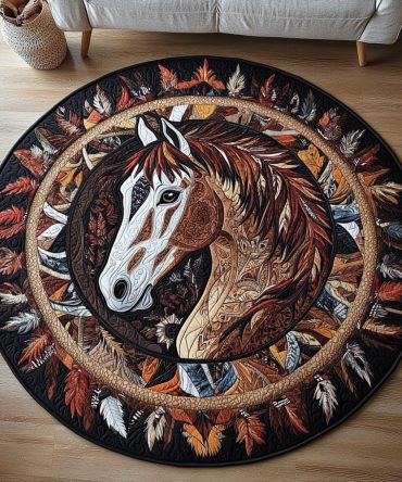 Noble Steed Quilted Round Mat