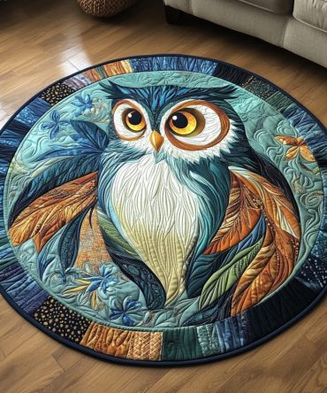 Nocturnal Wings Quilted Round Mat