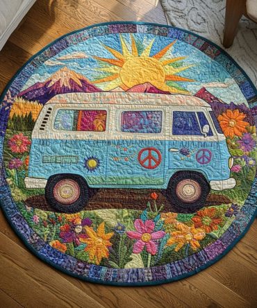 Nomad Dreams Quilted Round Mat