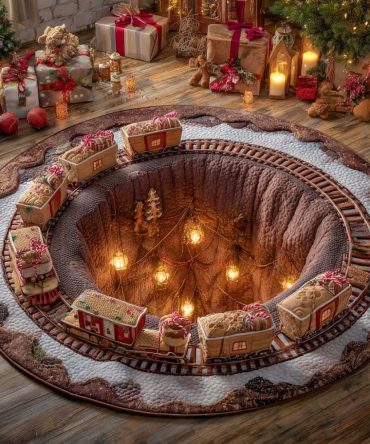 North Star Mine Express Quilted Round Mat