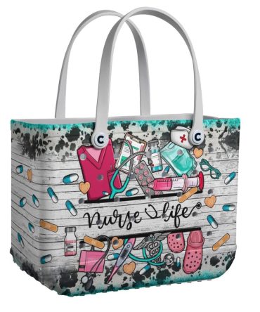 Nurse Life Tote Bag - Cute & Functional Medical-Themed Handbag For Nurses - Perfect Gift!