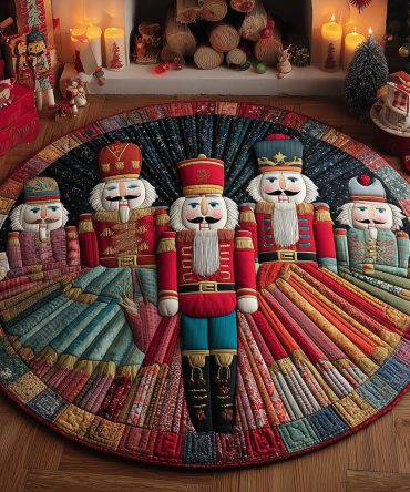 Nutcracker Dreams Quilted Round Mat