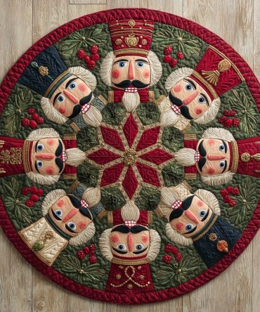 Nutcracker Guard Quilted Round Mat