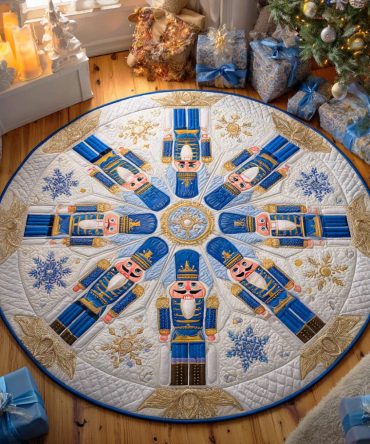 Nutcracker Guard Quilted Round Mat