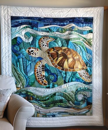 Ocean Breeze Quilted Blanket