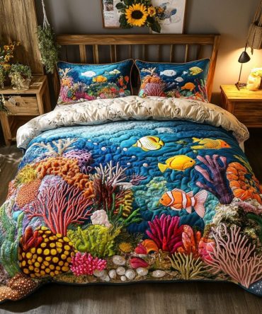 Ocean Breeze 3-Piece Quilted Bedding Set