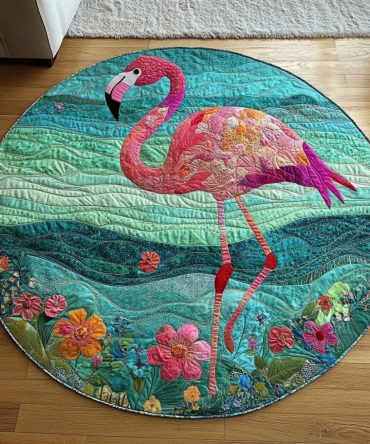 Ocean Serenity Quilted Round Mat