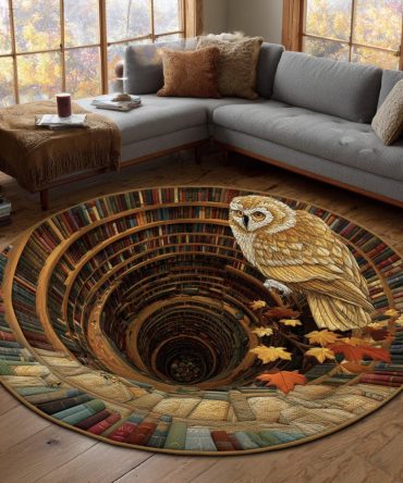 Owl Keeper Well Quilted Round Mat