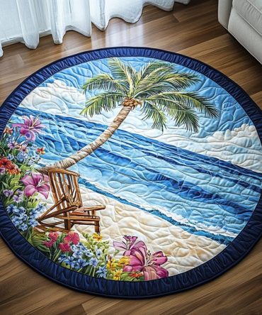 Paradise Path Quilted Round Mat