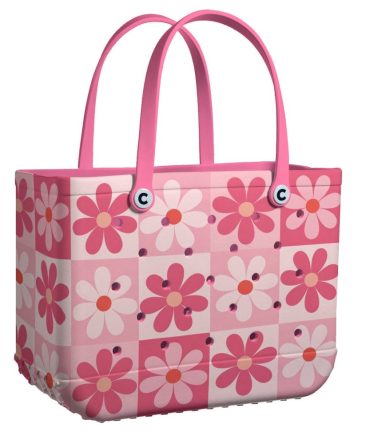 Chic Pink Floral Tote Bag - Durable, Stylish & Perfect For Every Occasion