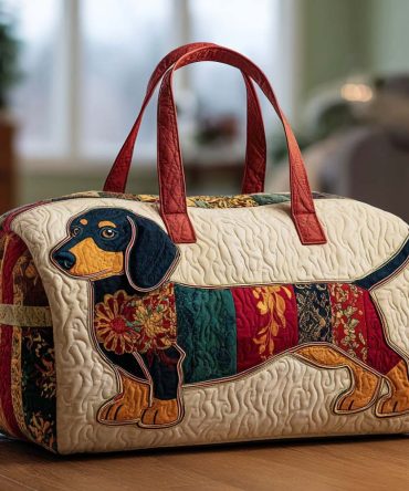 Patch Pup Quilted Duffle Bag - Stylish Travel Companion for Pet Lovers & Adventure Seekers
