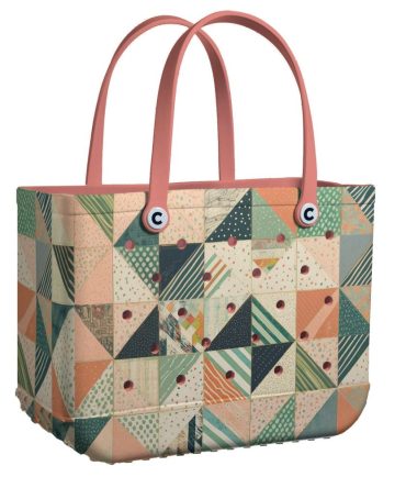 Bucket Tote Bag, Limited Edition Bogg Bag, Beach Bag Patchwork Paradise