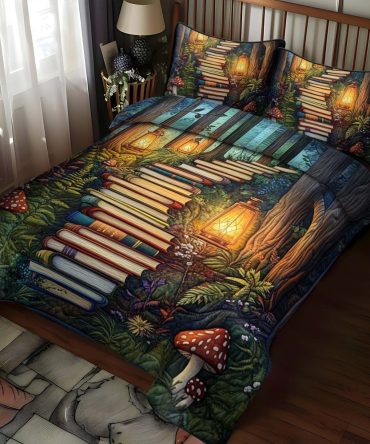 Pathway Of Stories 3-Piece Quilted Bedding Set