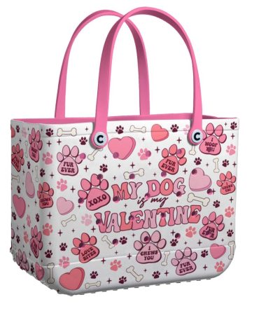 Bucket Tote Bag, Limited Edition Bogg Bag, Beach Bag Pawsitively In Love