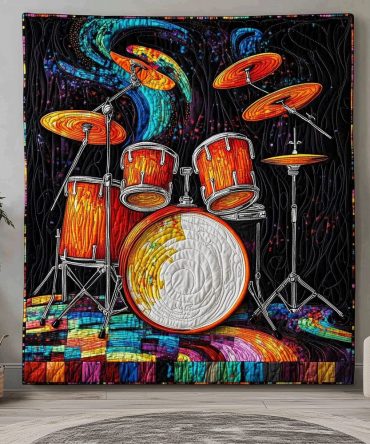 Percussion Passion Quilted Blanket