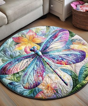 Petal Glider Quilted Round Mat