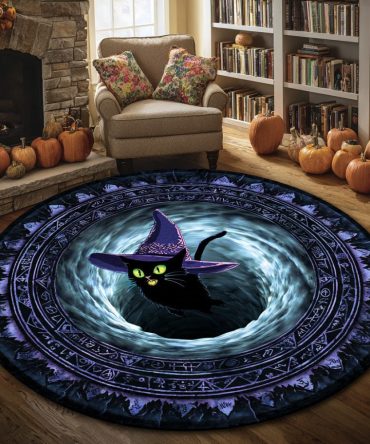 Phantom Swirl Quilted Round Mat