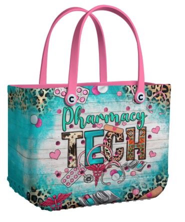 Colorful Pharmacy Tech Tote Bag - Stylish & Functional Gift For Healthcare Professionals
