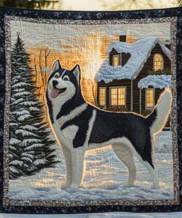 Polar Spirit Quilted Blanket