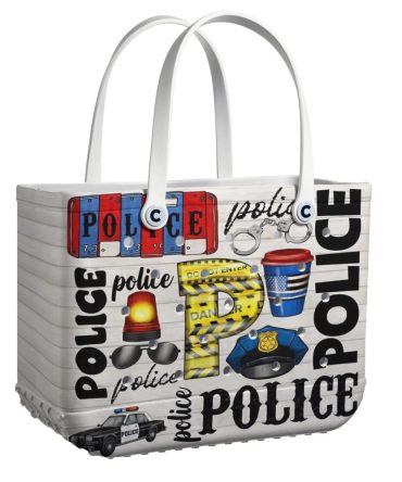 Stylish Police-Themed Tote Bag - Unique Handbag For Law Enforcement Enthusiasts