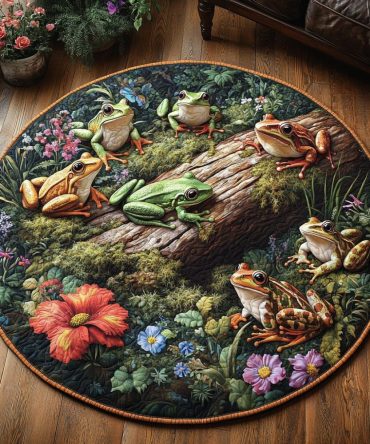 Pond Pals Quilted Round Mat