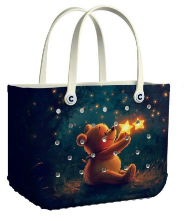 Bucket Tote Bag, Limited Edition Bogg Bag, Beach Bag Pooh'S Dream