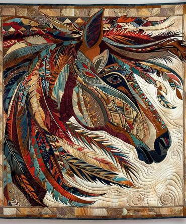 Prairie Pony Quilted Blanket