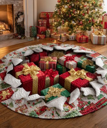 Present Pile Quilted Round Mat