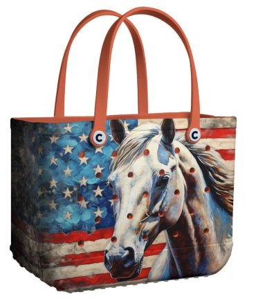 Bucket Tote Bag, Limited Edition Bogg Bag, Beach Bag Pride And Power